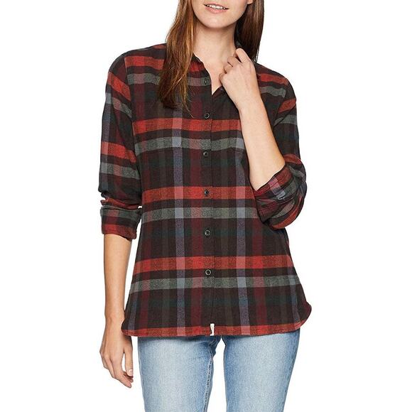 Woolrich Women's Size Small Multicolor Plaid 100% Cotton Pemberton Flannel Shirt - Picture 1 of 12